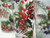 Christmas Drinking Glasses Woodland Berry and Pine Cone - Set of 4