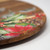 Lazy Susan Christmas Red Poinsettia Wooden Rotating Serving Board