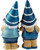 Set Of 2 Blue 21cm Novelty Garden Gnome Ornaments Figurines - Fish / Anchor Set Of 2 Blue 21cm Novelty Garden Gnome Ornaments Figurines - Fish / Anchor