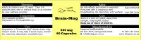 Brain Mag 60 Capsules x 500mg Label