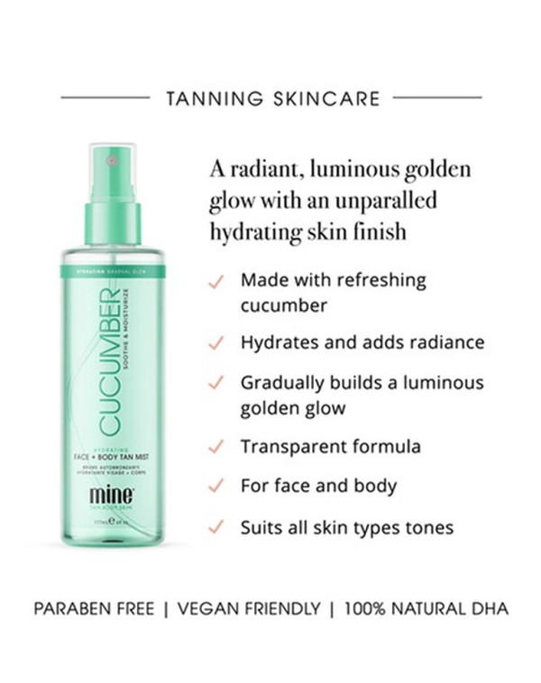 MINETAN - Cucumber Hydrating Face & Body Tan Mist 200ml