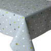Wipe Clean Tablecloth - Living Grey Polka