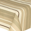 Mirha Yarn Dyed: Tweed Stripe - Acrylic coated tablecloth shown on a table