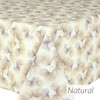 Wipe Clean Tablecloth -  Blaze: Mia - Natural; pictured on a table