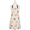 Acrylic coated apron. Loneta: Two Tone Chickens - full length view.
