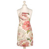 Acrylic coated apron. Digital: Floral - full length view.