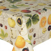 Digital Harvest - Acrylic Coated Tablecloth pictured on a table