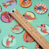 Acrylic Coated Fabric- Digital Floating. Pictured with a wooden metre rule to show scale.