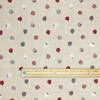 Acrylic Coated Fabric - Loneta: Fresa  - pictured with a wooden metre rule.