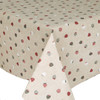 Acrylic Coated Tablecloth - Loneta: Fresa - spread on a table