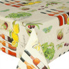 Acrylic Coated Tablecloth - Digital Napoli. Pictured on a table