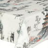 Acrylic Coated Tablecloth - Digital Tokyo. Pictured on a table