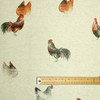 Wipe Clean Fabric - Digital Chicken Coop. Pictured with a wooden ruler to show scale