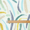 Acrylic Coated Fabric - Living:  Brush Strokes - pictured with a wooden metre rule.