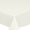 Wipe Clean Tablecloth - Blaze:White. Pictured on a table setting