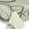 Wipe Clean, Acrylic Coated Tablecloth - Loneta: Turner. Pictured draped on a table.
