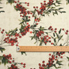 Acrylic Coated Christmas Fabric: Culla: Bessie - pictured with a wooden ruler to show scale.