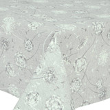 Wipe Clean Tablecloth Fabric. Living: Glam Dandelion - Pictured on a table