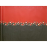 Living Festive wipe clean acrylic coated tablecloth pictured on the roll