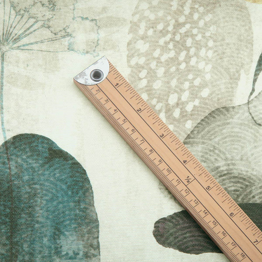Acrylic Coated Fabric- Digital Zen Garden. Pictured with a wooden metre rule to show scale.