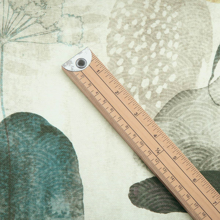 Acrylic Coated Fabric- Digital Zen Garden. Pictured with a wooden metre rule to show scale.