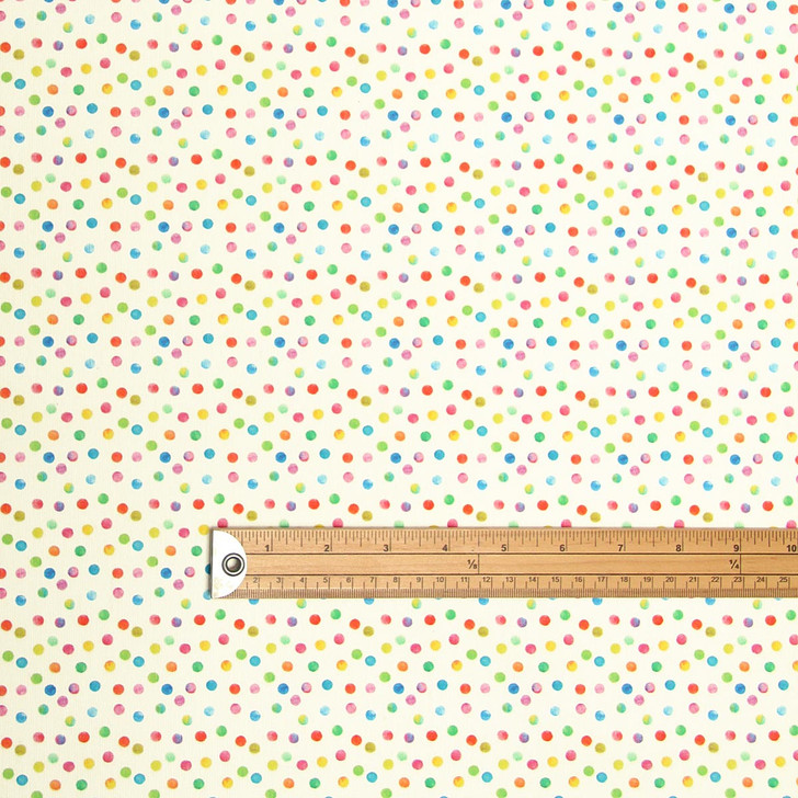 Navarra: Olive Oil.  Wipe Clean Fabric, pictured with a wooden rule to show scale.