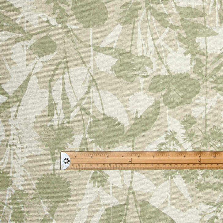 Wipe Clean Fabric - Mirha: Green Stem