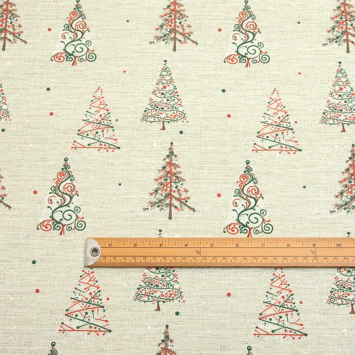 Wipe Clean Fabric - Culla: Christmas Trees