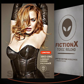 Lindsay Lohan [ # 3863-UNC ] FICTION X TOXIC RELOAD / Limited Edition cards