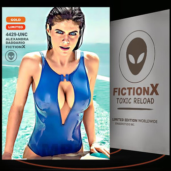 Alexandra Daddario [ # 4429-UNC ] FICTION X TOXIC RELOAD / GOLD Limited Edition card