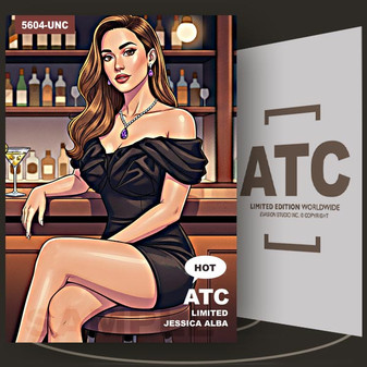 Jessica Alba [ # 5604-UNC ] ATC-ART STYLE  / Limited Edition Collectible card