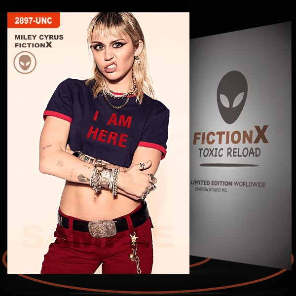 Miley Cyrus [ # 2897-UNC ] FICTION X TOXIC RELOAD / Limited Edition card