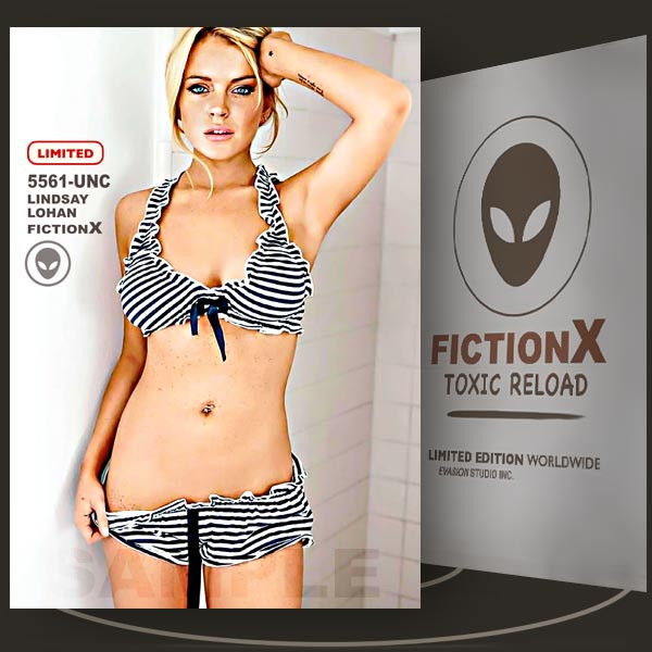 Lindsay Lohan [ # 5561-UNC ] FICTION X TOXIC RELOAD / Limited Edition card