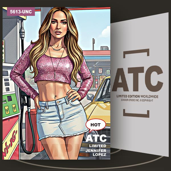 Jennifer Lopez [ # 5613-UNC ] ATC-ART STYLE  / Limited Edition Collectible card