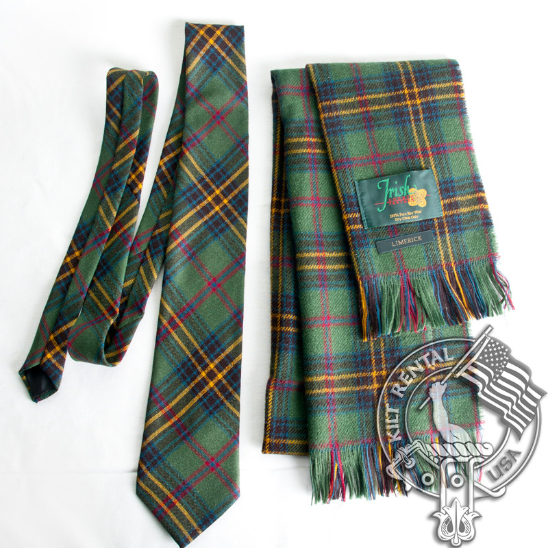 irish national tartan tie