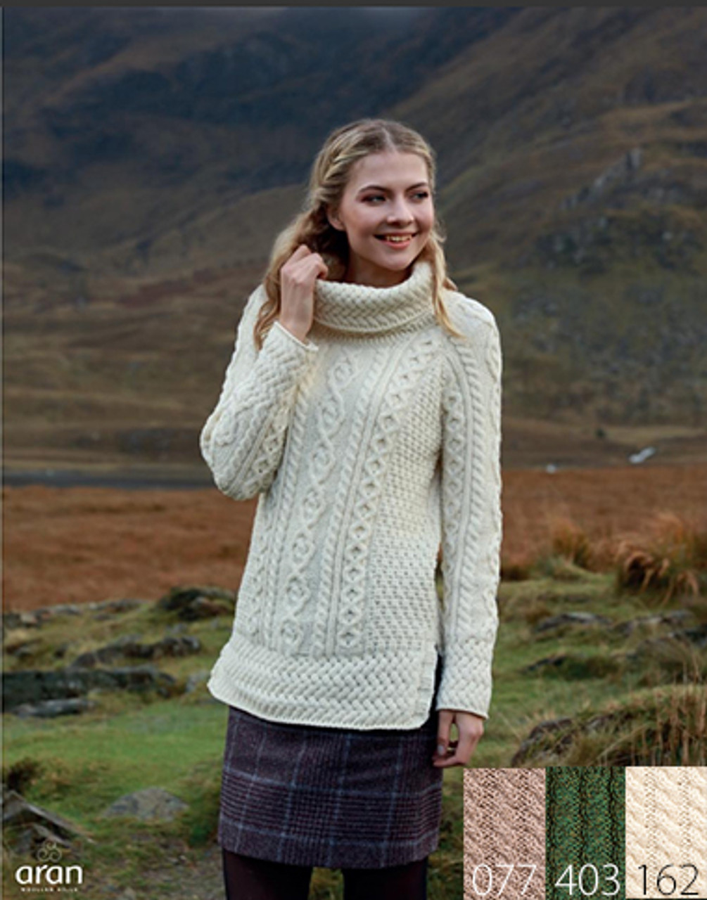 Cowl Neck Merino Sweater - A191