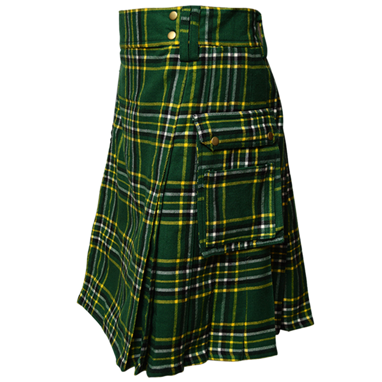 Gothic / Punk Rock Tartan Utility Kilt For Men