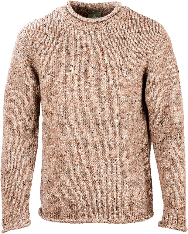 Mens Donegal Tweed Roll Neck Sweater