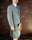 Light Grey Tweed Kilt Suit Package