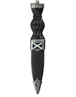 Saltire Sgian Dubh with Ball Top