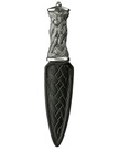Knotwork Sgian Dubh, Pewter Handle