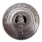 Clan Crest Belt Buckle - Round (Made by Gaelic Themes)