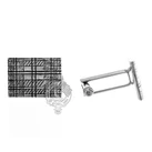 Tartan Cuff Links Pewter