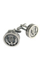 Thistle Cuff Links - Round - Polished