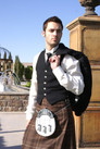 Argyle Jacket 5 Button Vest Kilt Package