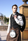 Argyle Jacket 5 Button Vest Kilt Package