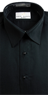 Black Lay Down Collar Shirt