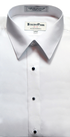 White Lay Down Collar Shirt