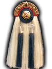 Horse Hair Fire Department Sporran - Gold Maltese