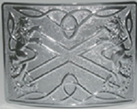 Highland Saltire Belt Buckle - Polished